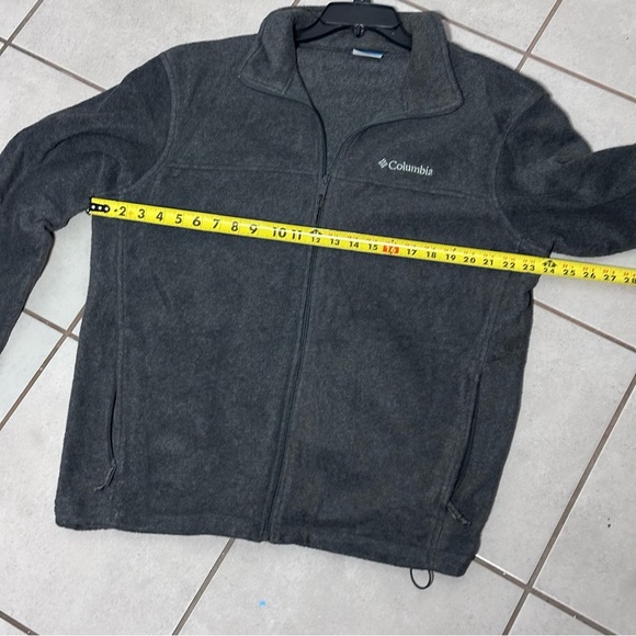 Columbia Men Fleece‎ Full Zip Up Jacket Gray/Black Size Large. - Picture 6 of 7